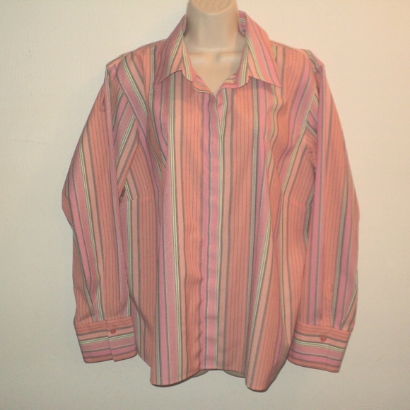 Talbots Tops - Talbots Woman Petites Plus 22W Striped Shirt